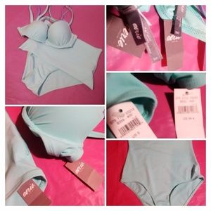 NWT Blue High Waist Swim Suit Bottoms from Aerie
