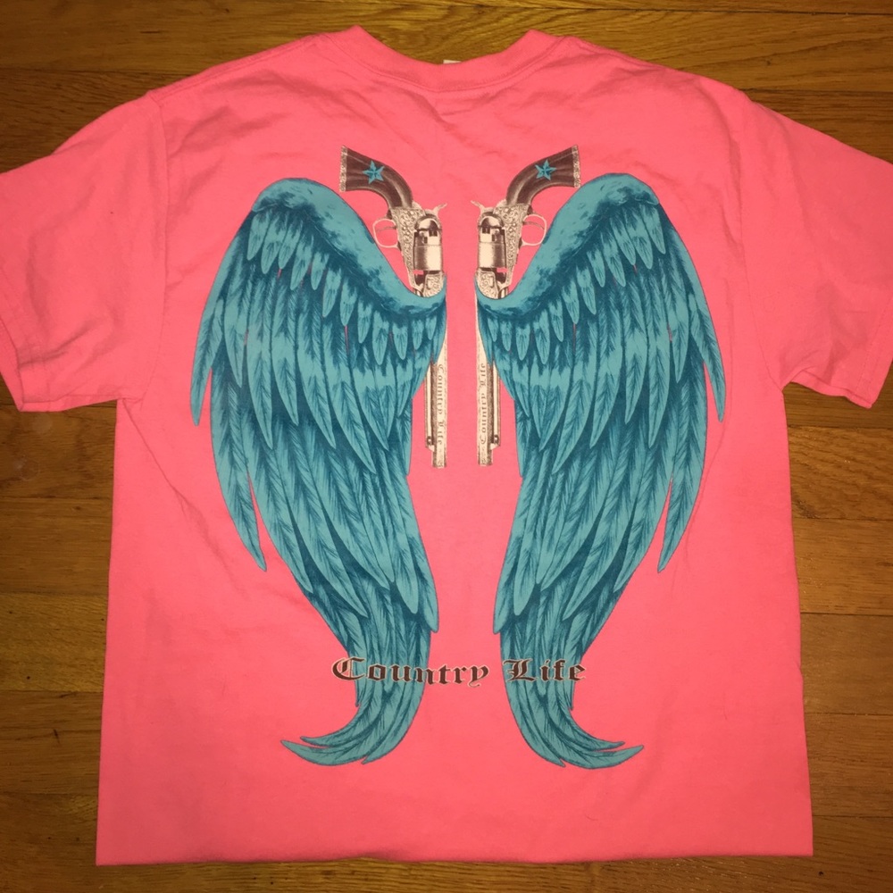 NWOT Angel Wings Country Life shirt ✨