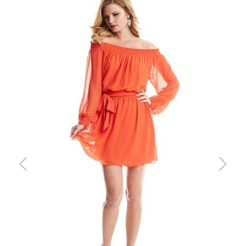 Marciano off the shoulder dress