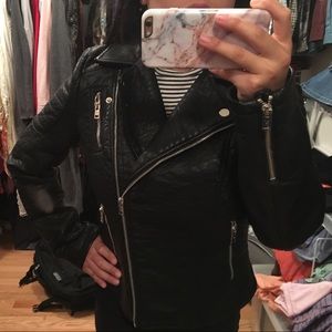 NWOT American Eagle Faux Leather Moto Jacket
