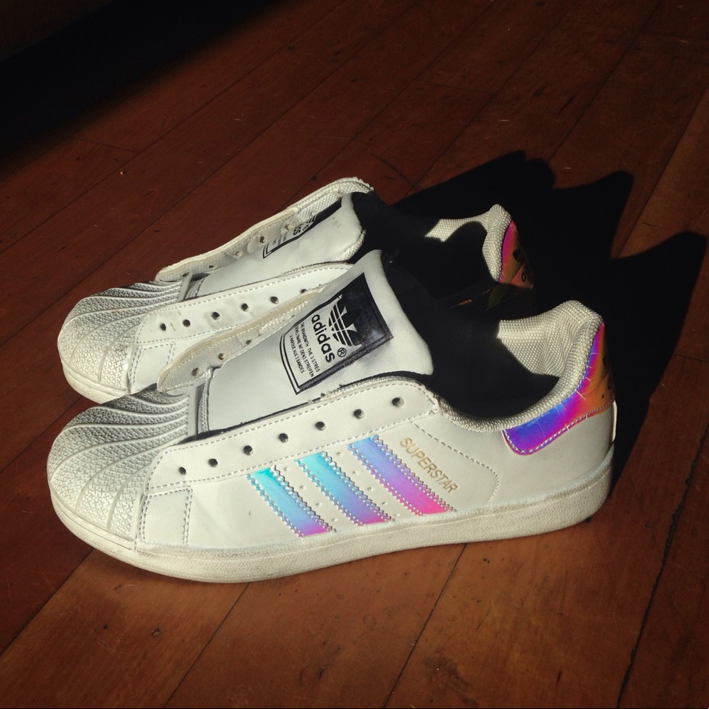 Holographic adidas also will come with laces