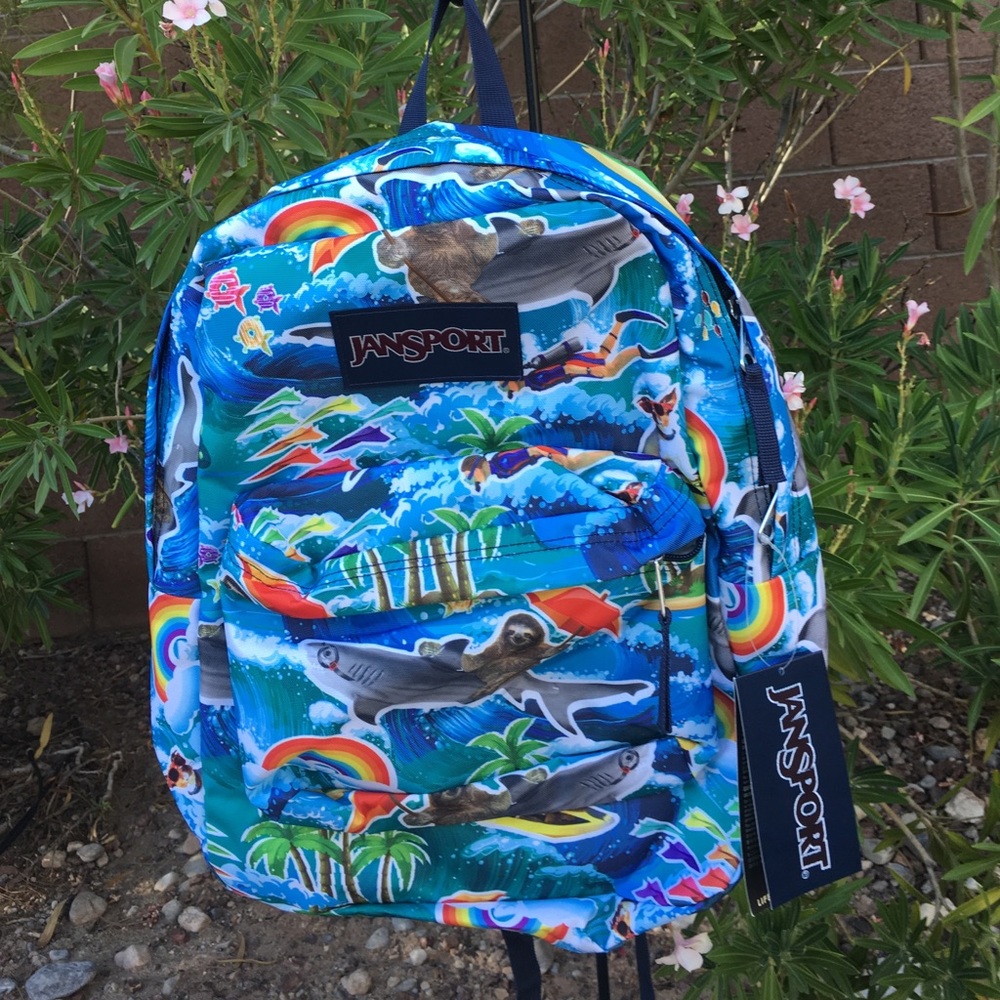 jansport baby pink backpack Jansport SuperBreak Plus Backpack (26L)