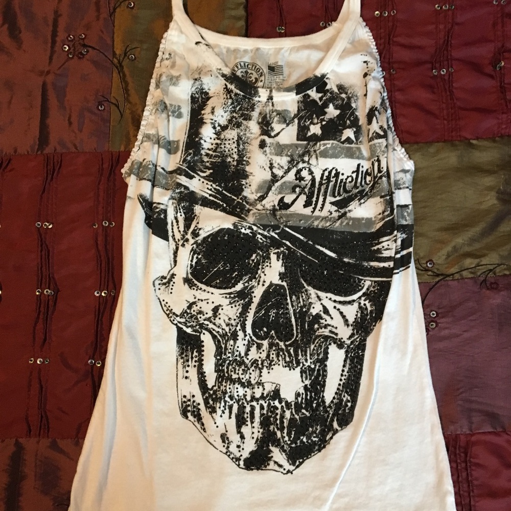 Affliction tank top Excellent condition
