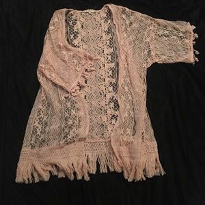 Light Pink lace Kimono