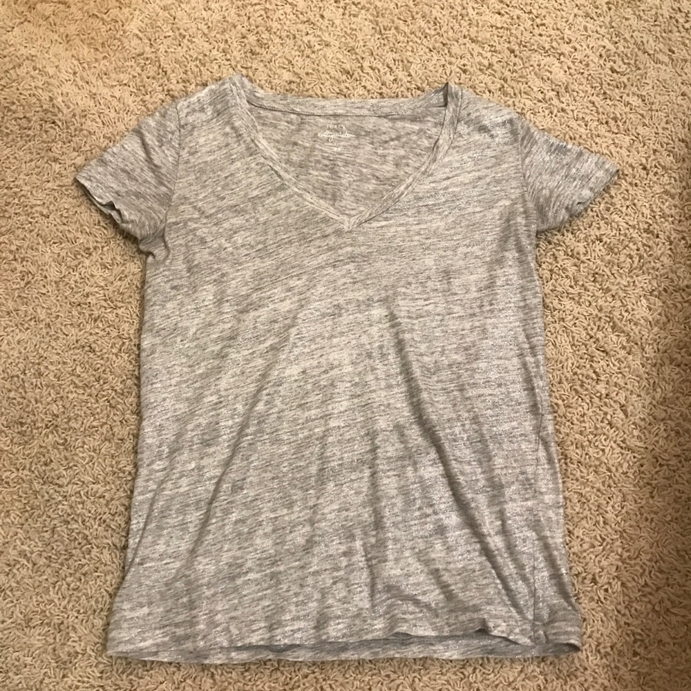J Crew sparkly v neck
