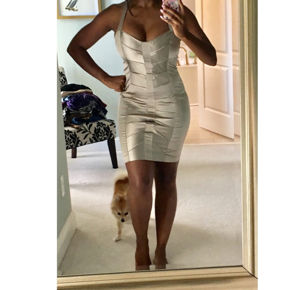 Bebe Champagne Dress