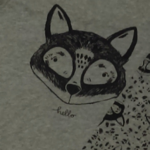 NWT Girl's Cat & Jack Raccoon Graphic Tee. - Picture 2 of 3