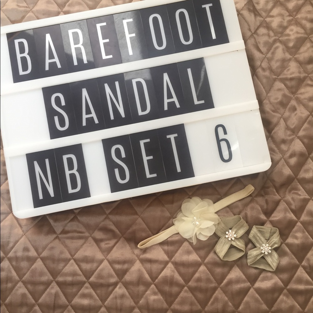 Barefoot sandal and headband combo