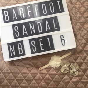 Barefoot sandal and headband combo