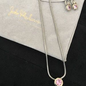 John Medeiros CZ pendant & earrings