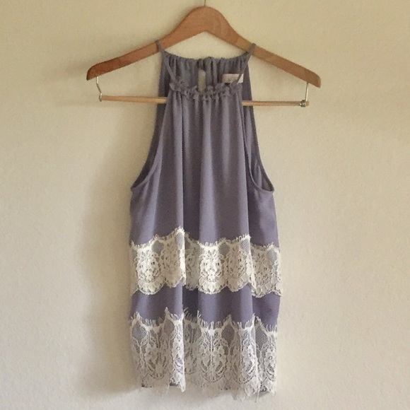 LOFT Tops - ✨Price Drop✨Loft double-layered lace halter top