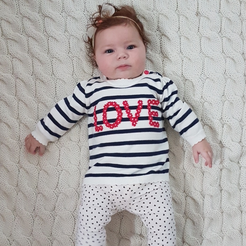 Parisian inspired Love sweater