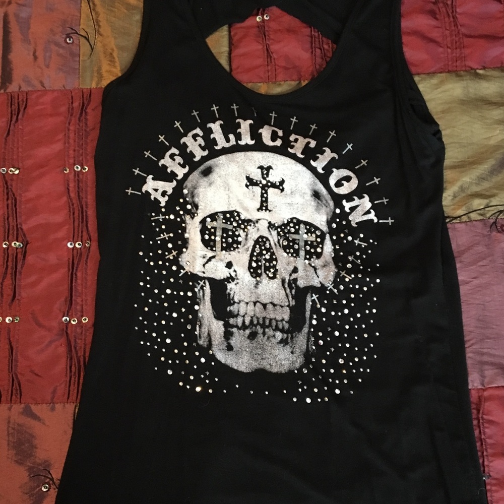 Affliction tank top Excellent like new