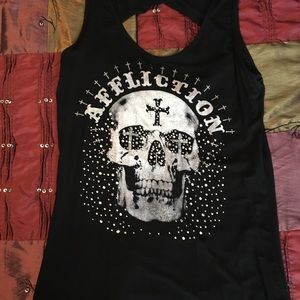 Affliction tank top Excellent like new