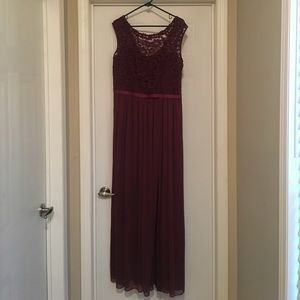 Wine colored Bridesmaids Dress