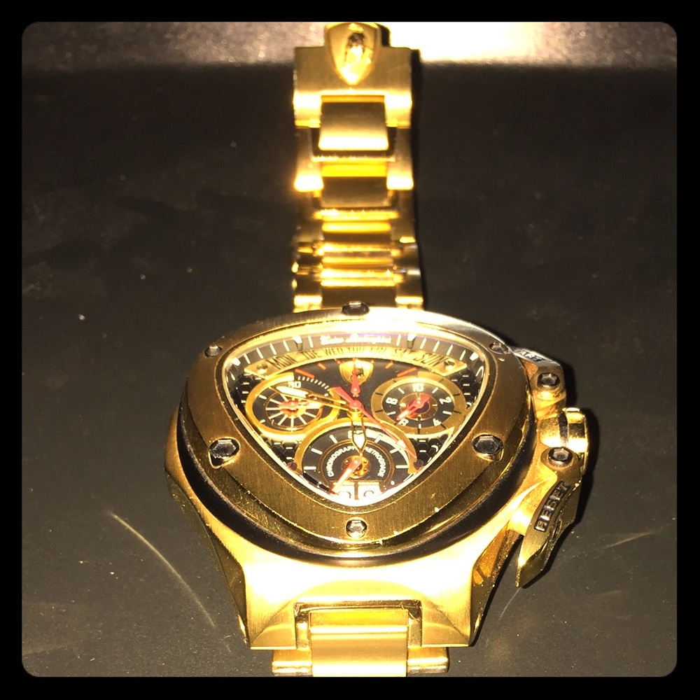 Tonino Lamborghini Spyder watch matte gold & black