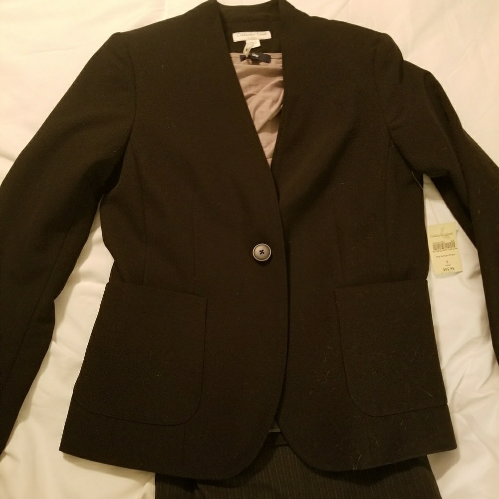 Coldwater Creek Black One Button Blazer