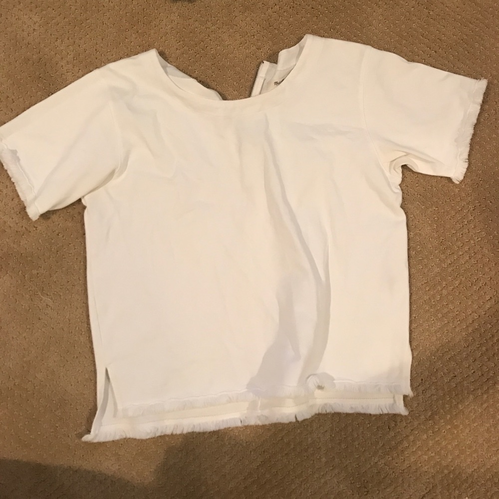 White Denim Madewell Blouse