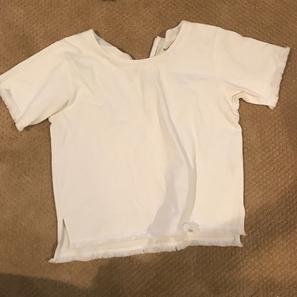 White Denim Madewell Blouse - Picture 1 of 3