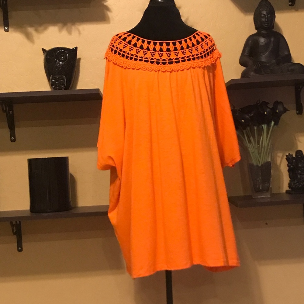 Roaman's Crochet neck top