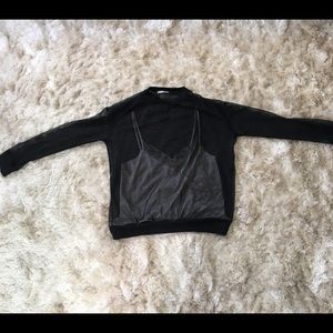 Sheer black long sleeve