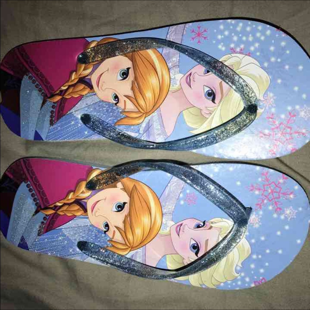 Girls Frozen Flip Flops