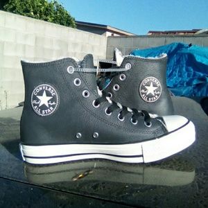 Leather Converse with Soft Nap Inside