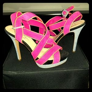 Jessica Simpson multicolor heels
