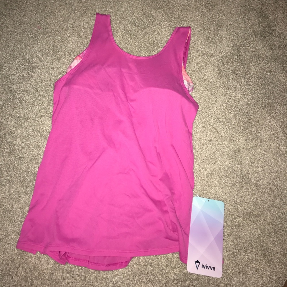 NWT!! Pink ivivva Flow To The Top Tank