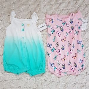 Carter's summer rompers