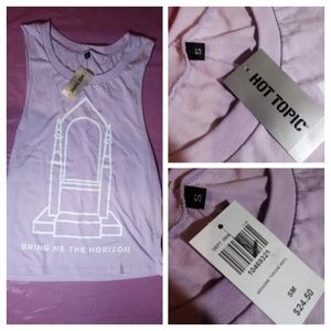 NWT Bring Me The Horizon "Throne" Lavender Tank