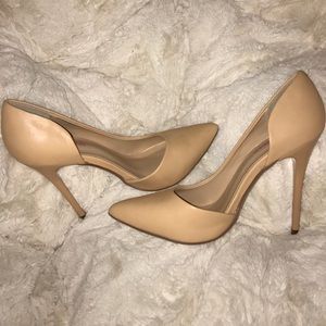Pointed Cream Heels