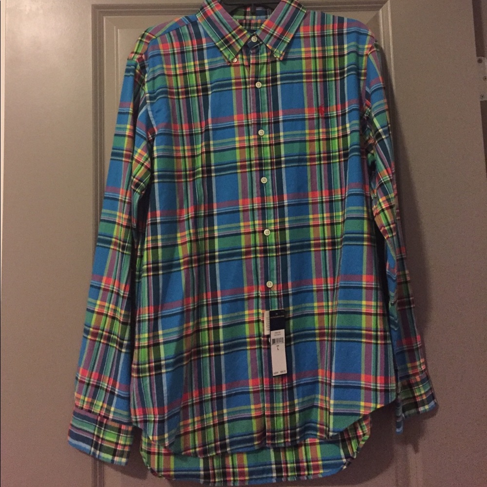 Ralph Lauren button up. Size L. New with tags!