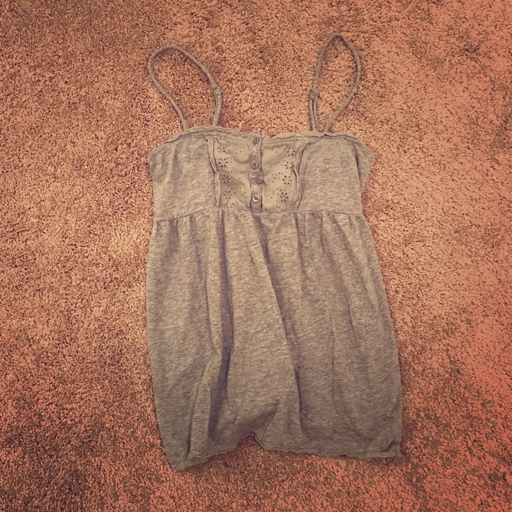 Simple grey tank top