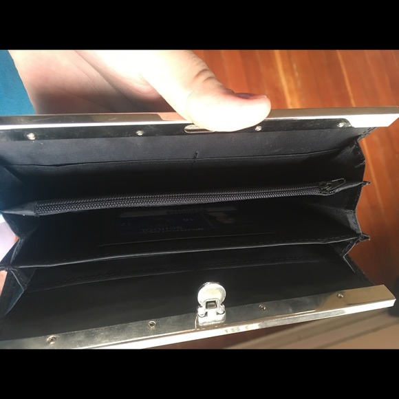 Black & Blue Checkered Glitter Wallet! - Picture 3 of 3