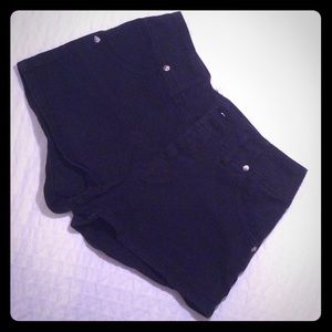 Black Jean Shorts