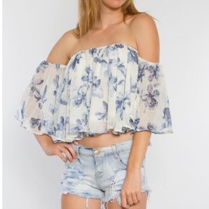 Flirty Blue Top