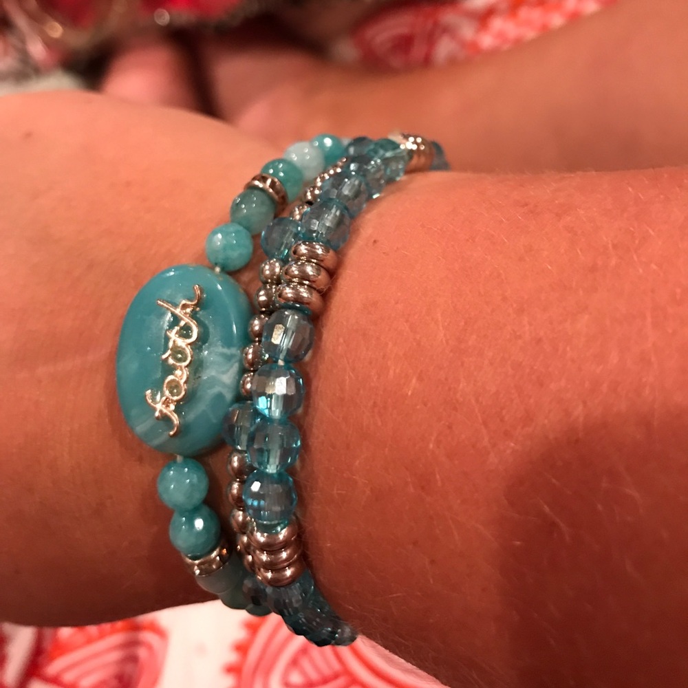 "Faith" bracelet set