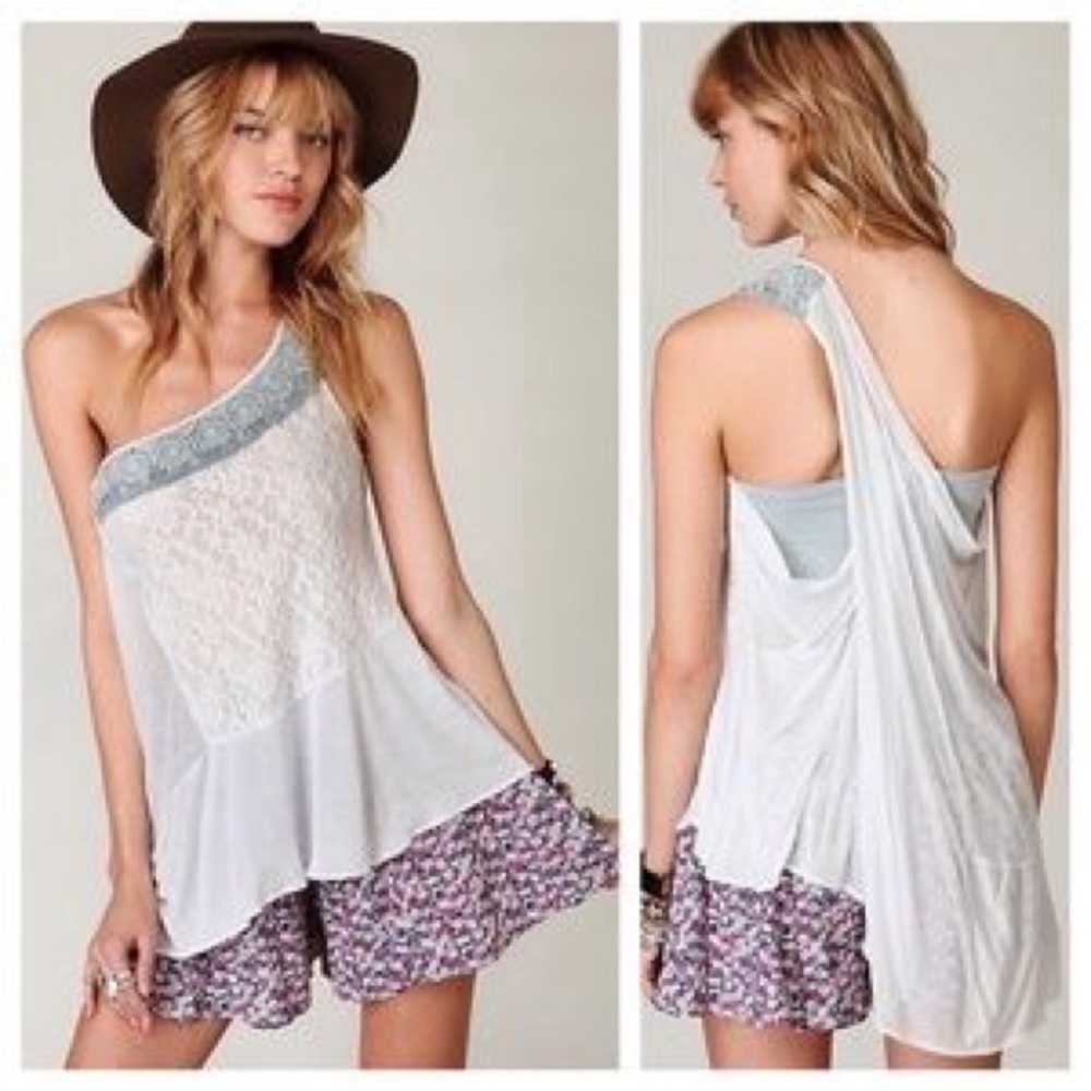 Free People New Romantics Lace Toga Top