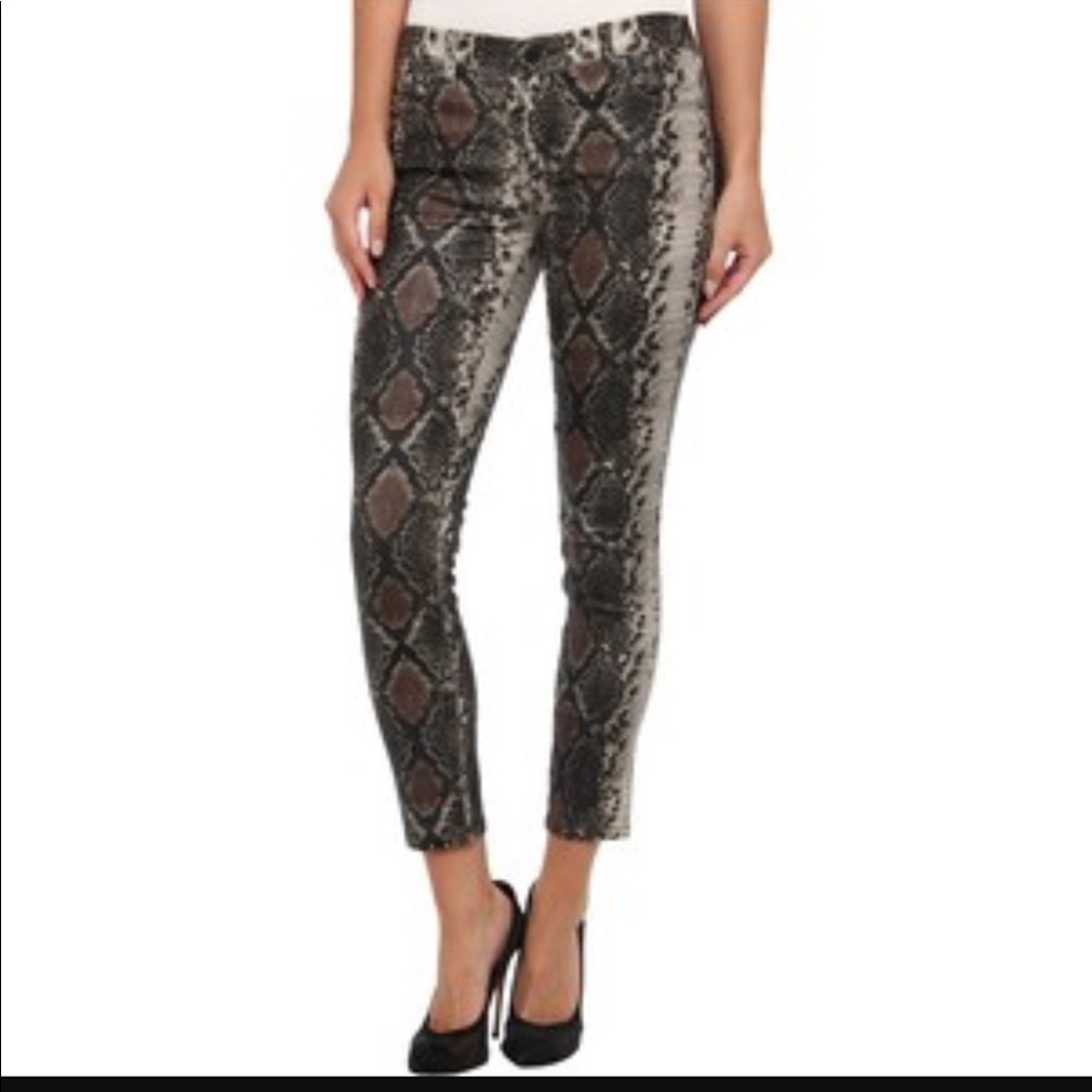 BLANK NYC Python Print Skinny Jeans