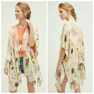 Anthropologie Elizabeth Gillett Hepatica Kimono