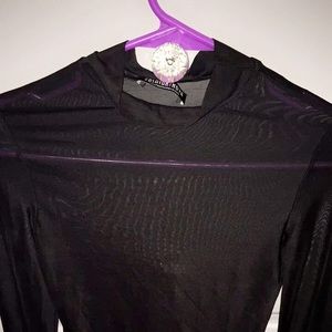 Cropped Mesh Long Sleeve Fashion Nova top
