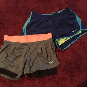 Nike spandex lined shorts