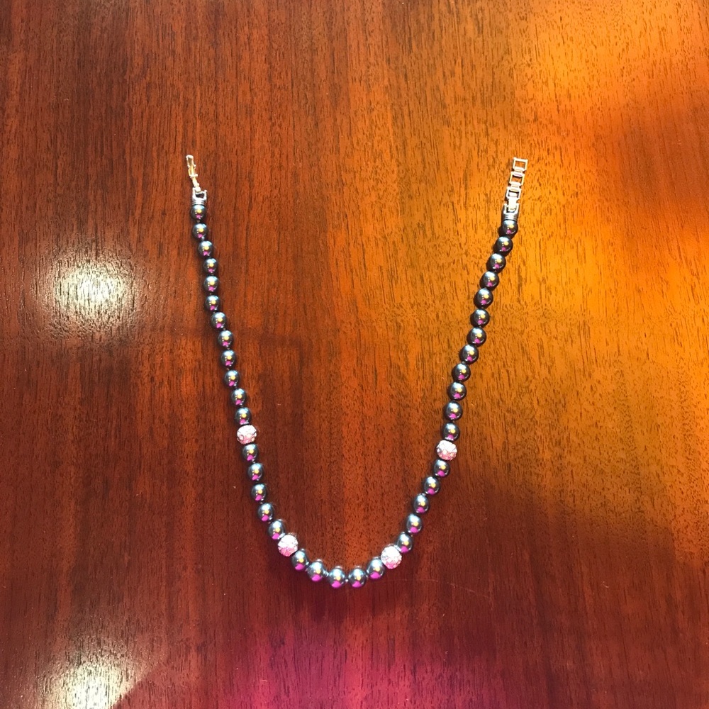 Faux Tahitian Pearl Necklace