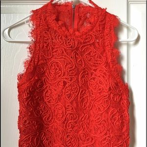 Zara trafaluc zipper mock neck sleeveless crop