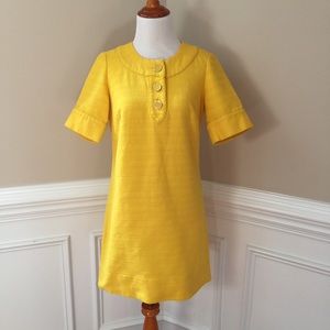 Banana Republic yellow mod dress size 0