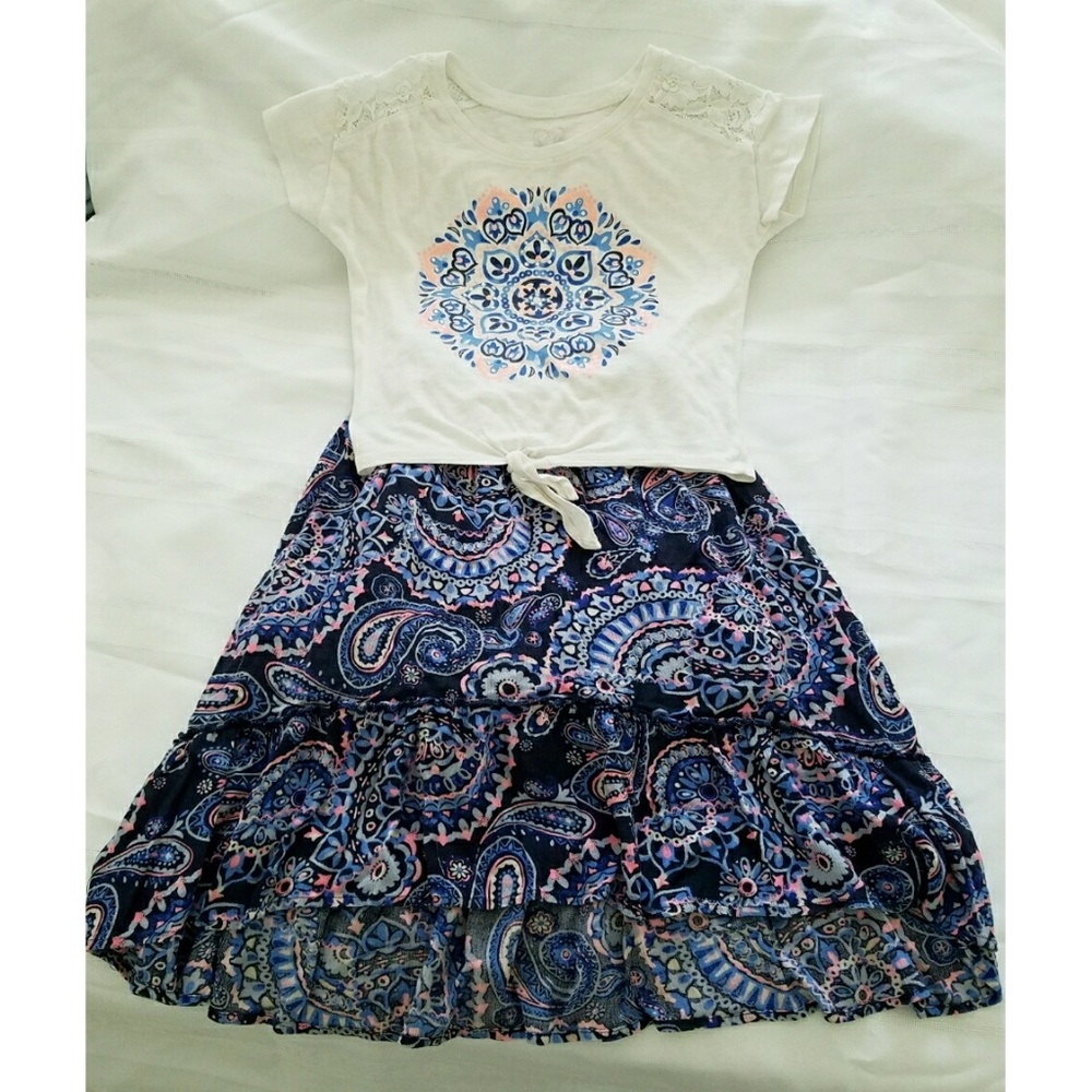 Justice Top & Skirt Outfit