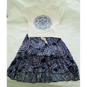 Justice Top & Skirt Outfit