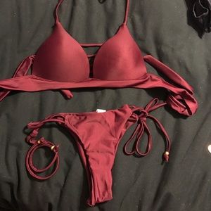 Maroon bikini. Brand new