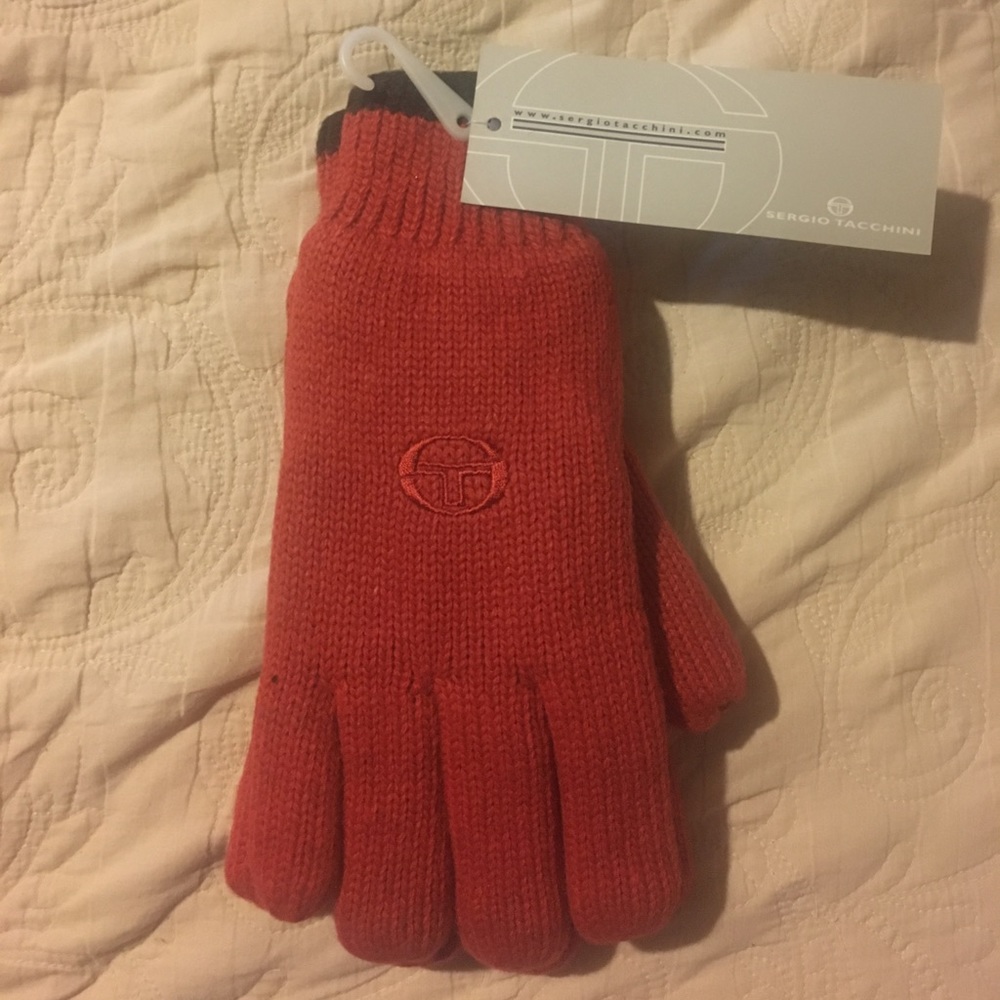 Sergio Tacchini Thick Knit Gloves